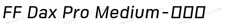 FF Dax Pro Medium字体转换